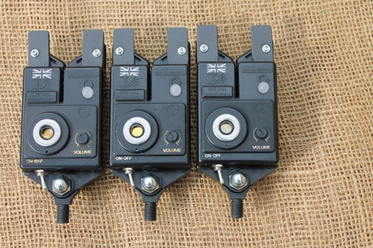 3 x Custom Optonic Carp Fishing Bite Alarms.