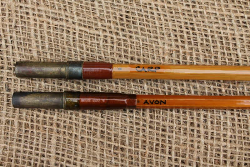 Allcock Carp-Avon Twin Tipped Vintage Split Cane Carp Fishing Rod.