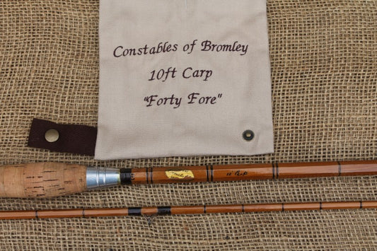 Constable Of Bromley Vintage Split Cane Carp Fishing Rod.