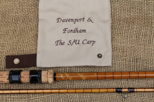 Davenport And Fordham "The S/U Carp" Vintage Split Cane Carp Fishing Rod. Rare.