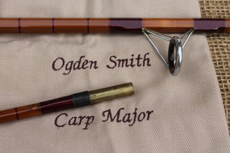 Ogden Smiths "Carp Major" Vintage Split Cane Carp Fishing Rod.