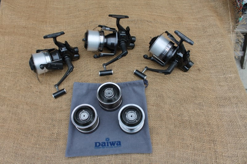 3 x Daiwa Infinity X 5000 Carp Fishing Reels, With Spare Spools.