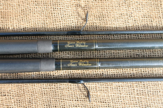 2 x Trev's Of Wilmslow Custom Built Harrison Old School Carp Fishing Rods.