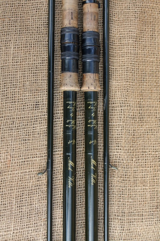 2 x Terry Eustace Vintage Old School Glass Carp Fishing Rods. 1970-80s ...