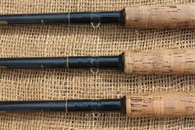 3 x ABU Carbon Specimen Old School Carp Fishing Rods. Classic 1990s. 11'.