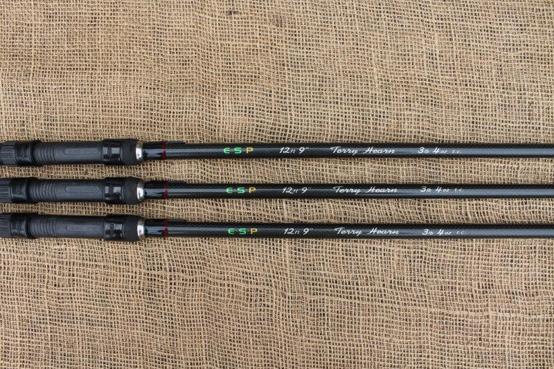 3 x Terry Hearn MK 1 Carp Fishing Rods. 12' 9". 3lb 4oz T/C. Ultra Cult Carp Fishing Rods.