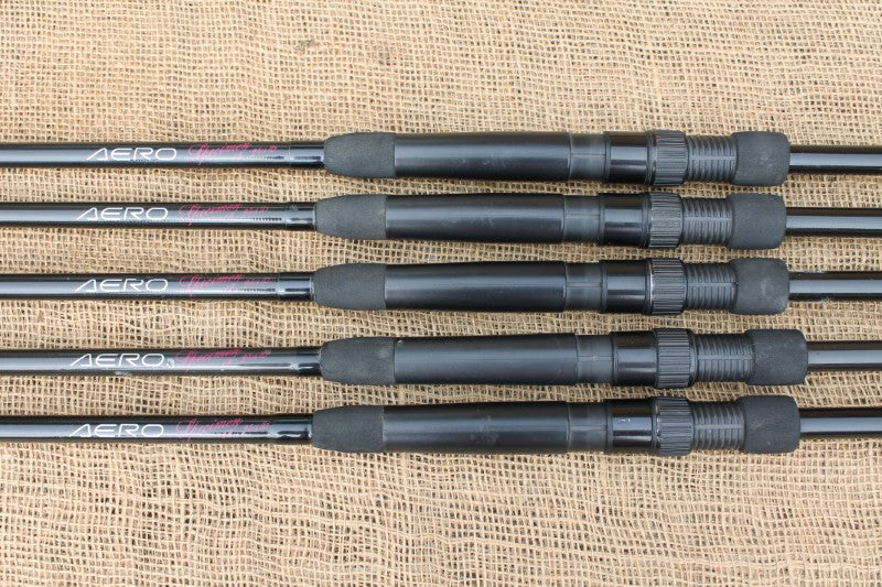 5 x Shimano Aero Specimen Old School Carp Fishing Rods. 12'. 2.75lb T/C. 1990s.