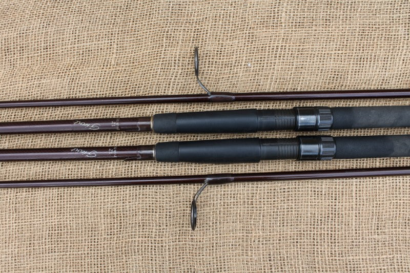 Old Sliding Rods 2 x Giant Old School Carp Fishing Rods. 12'. 2.5lb T/C. Circa 1990s ...