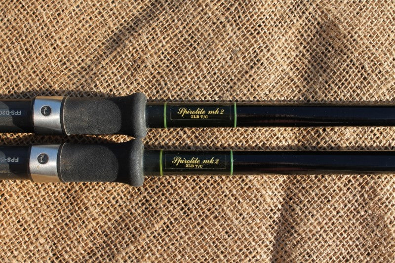 2 x Rod Hutchinson Spirolite MK II Old School Carp Fishing Rods. 12 ...