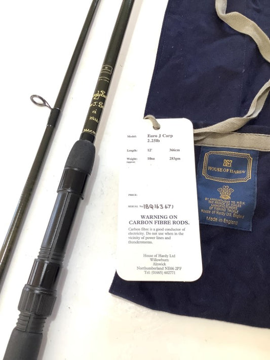 1 x Hardy Euro J Carbon Carp Fishing Rod. 2.25lb T/C. VERY RARE. Near MINT.