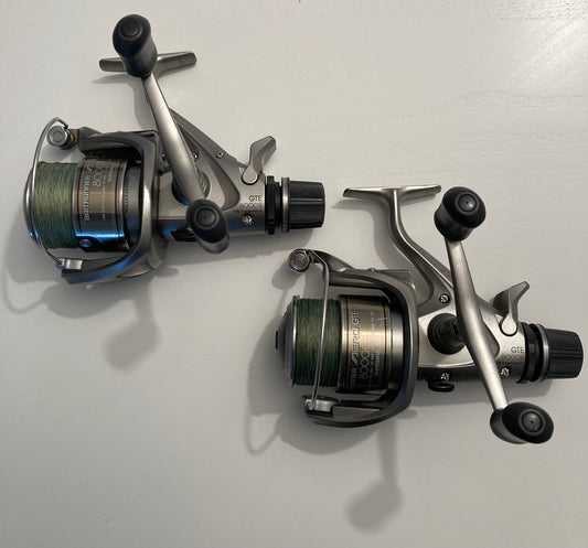 Shimano GTE 8000B Baitrunner Carp Fishing Reels.