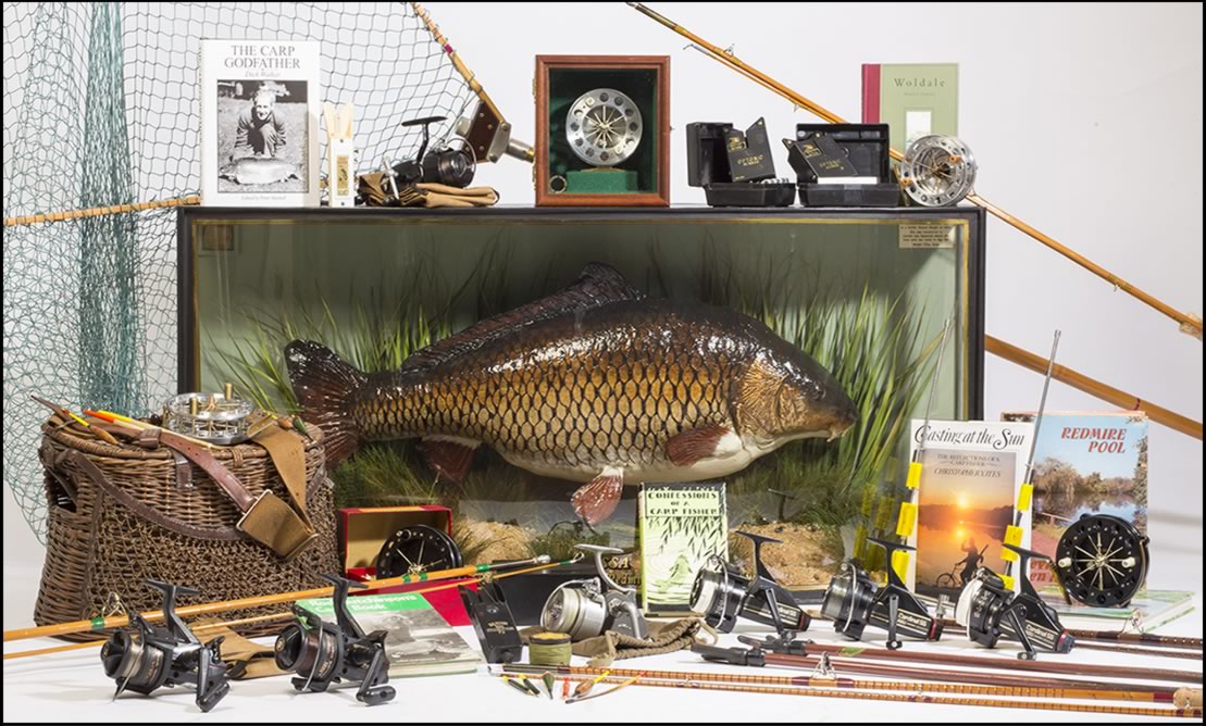 Vintage Carp Fishing Tackle Collection of Fishing Rods, Reels and Accessories