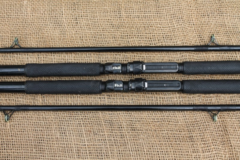 2 x Cono Flex Old School Glass Carp Fishing Rods. 1970s.