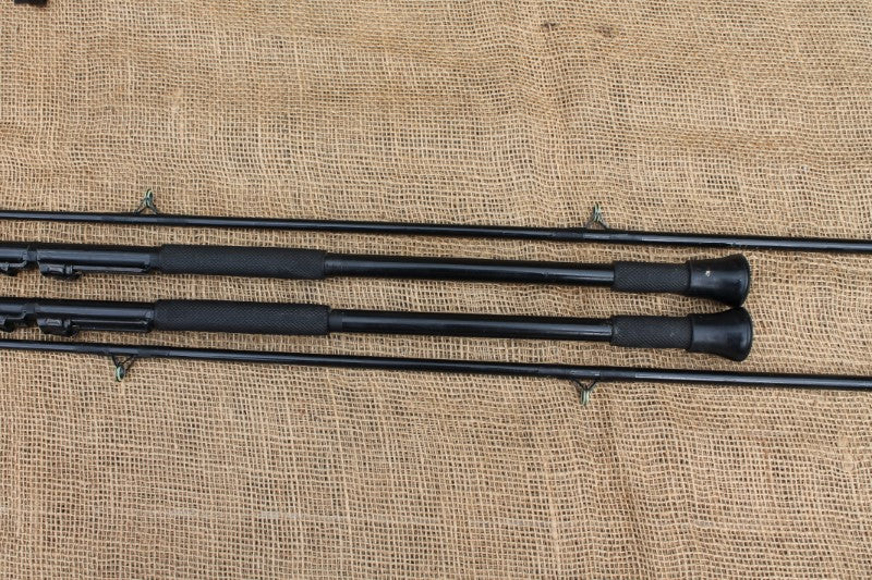 2 x Cono Flex Old School Glass Carp Fishing Rods. 1970s.