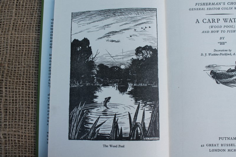 A Carp Water (Wood Pool), By 'BB'. D Watkins Pitchford. 1st Edition. RARE Book