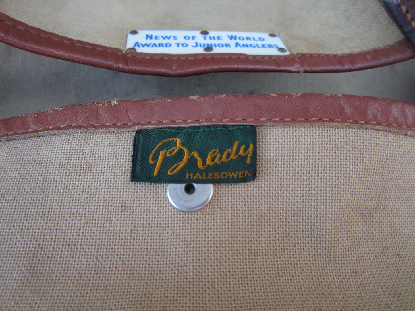 Vintage Brady Of Halesowen Severn Canvas Shoulder Bag. Rare.