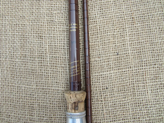 B James In Ass With Bruce And Walker MK IV Avon S/U Glass Old School Fishing Rod. RARE
