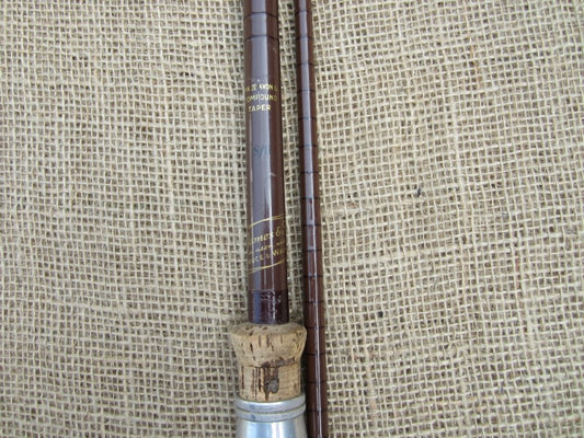 B James In Ass With Bruce And Walker MK IV Avon S/U Glass Old School Fishing Rod. RARE