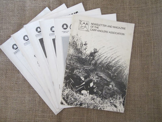 Carp Anglers' Association Newsletter & Magazine & 5 x Cyprinews Magazines. 1980s.