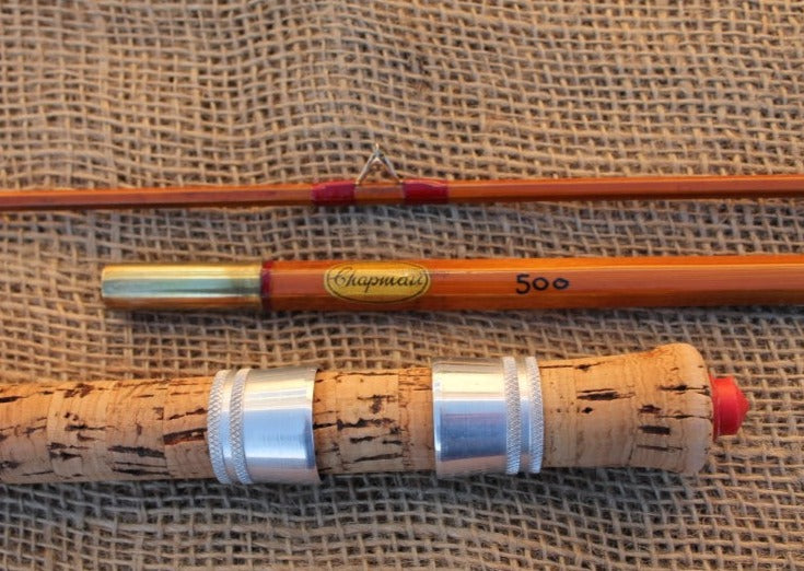 1 x Chapman 500 Vintage Split Cane Light Carp Fishing Rod. (B)