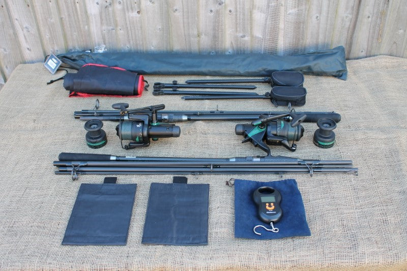 Complete 2 Rod Carp Fishing Travel Outfit!!