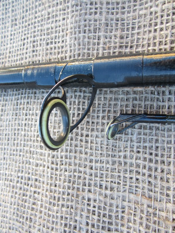 Custom Made Old School Glass Carp Fishing Rod, Fuji Guides.