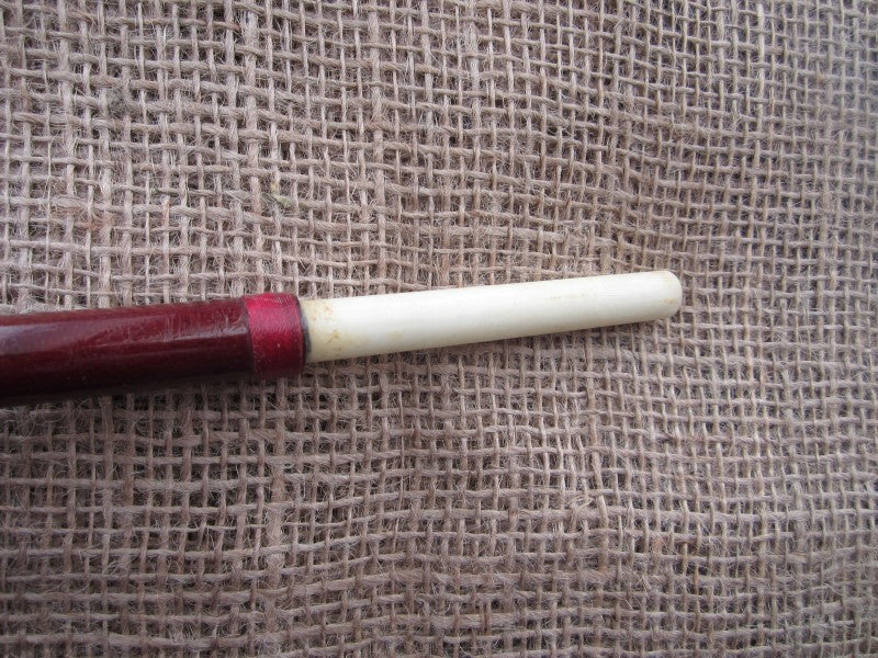 Vintage Old School Glass Carp Fishing Rod With Agate lined Guides Throughout.