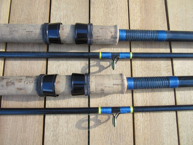 2 x Classic Old School Glass Carp Fishing Rods. North Western / Sportex Blanks. SALE!!!