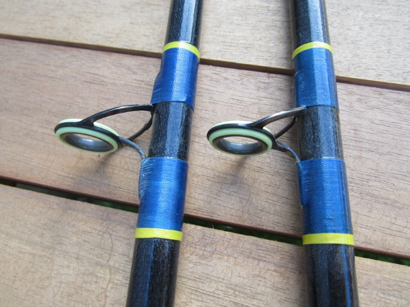 2 x Classic Old School Glass Carp Fishing Rods. North Western / Sportex Blanks. SALE!!!