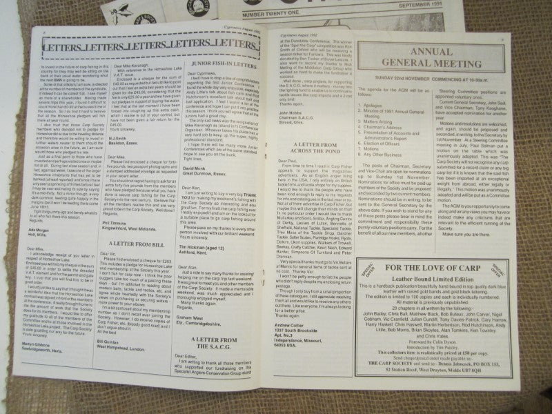 5 x Cyprinews Magazines. The Carp society.