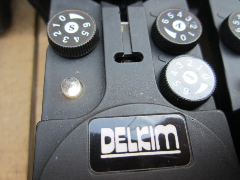 3 x Delkim Bite Alarms. Classic Original. White LEDs. Protective Covers.