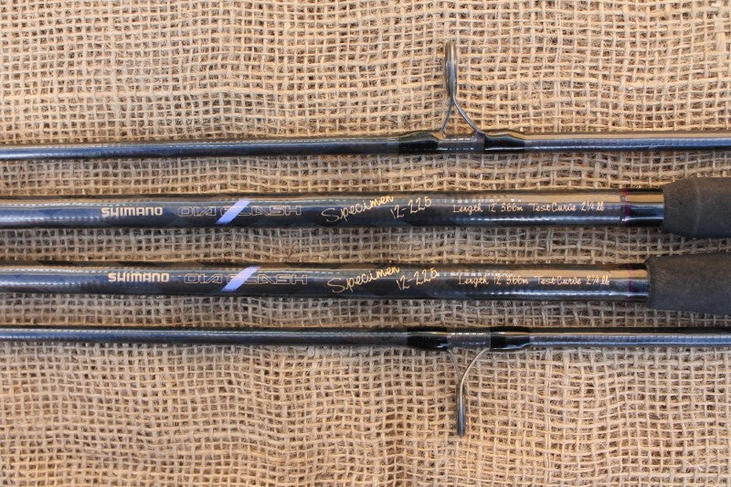 2 x Shimano Diaflash Old School Carp Rods. 2,25lb T/C. SALE!!!