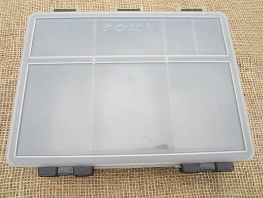 Fox Medium carp Fishing Tackle Box. Black.