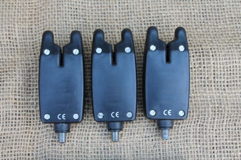 3 x Fox Mini Micron Bite Alarms. Classic Old School Carp. 1990s.