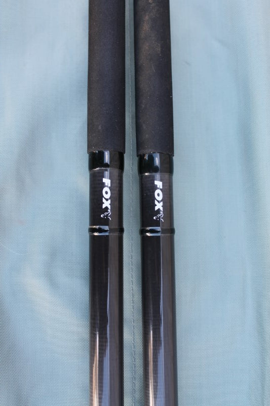 2 x Fox Rangemaster Carbon carp Fishing Rods. 12'. 3.00lb T/C.