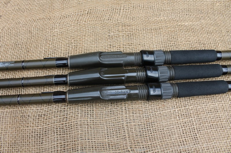 3 x Fox Rangemaster II Carp fishing Rods. Fuji Fittings. 3.00lb T