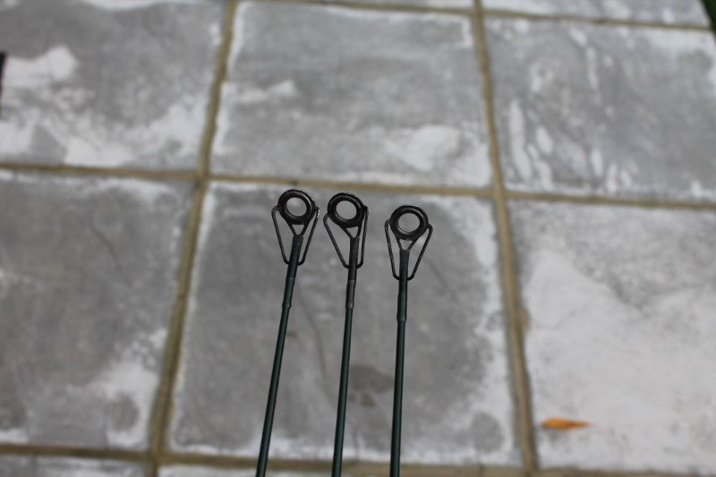 3 x Fox Voyager Old School Carp Rods And Fox Landing Net. 1990s. SALE!!!