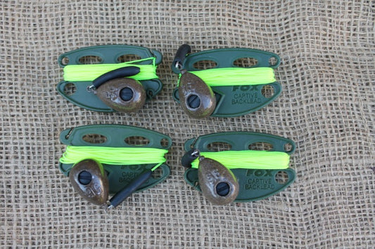 4 x Fox Captive Backleads. Original Old School. 1990s.