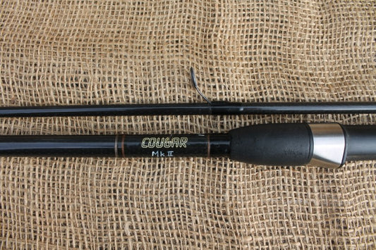 1 x Graham Phillips Cougar MK II Old School Carbon Carp Fishing Rod. 1990s.