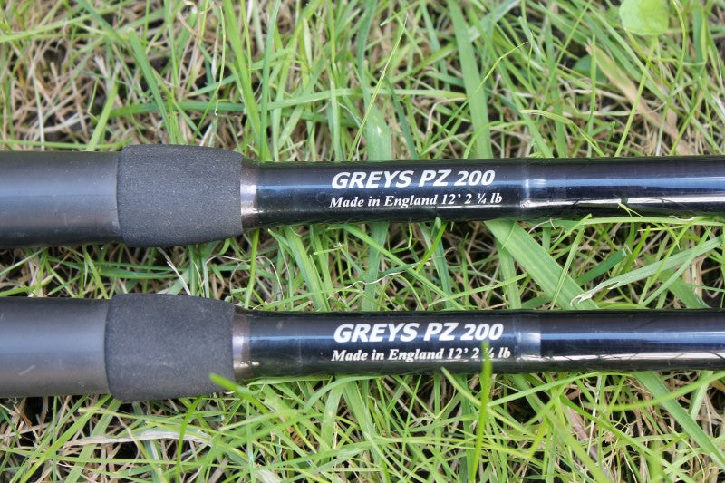 2 x Greys PZ200 British Built (Century) Carp Fishing Rods. 12' 2.75lbs T/C SALE!!!