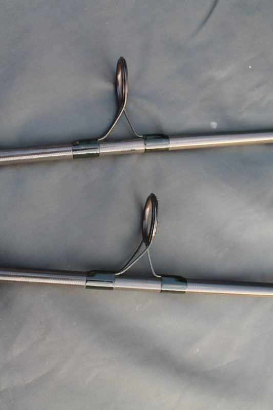 2 x Harrison Custom Built Carbon Carp Fishing Rods. 12.5'. 3.25lb T/C. Fuji Fittings.