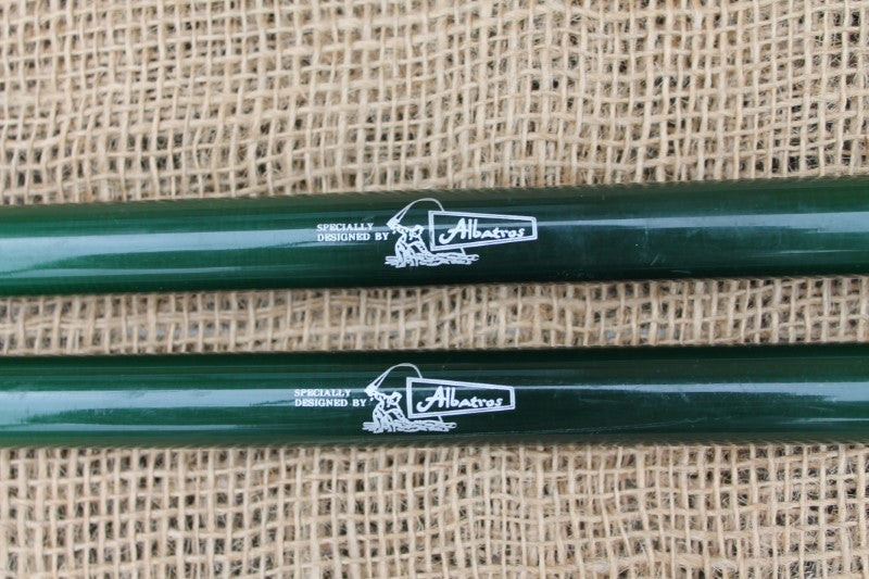 2 x Redmire Carbon Old School 12' Carp Fishing Rods. By Alabatros. 1990s.