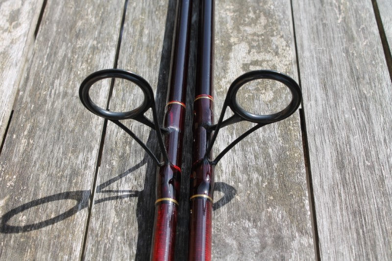 2 x A J Young Custom Built Harrison Torrix Carp Fishing Rods. 12.5