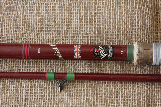 1 x E T Barlow Vortex Specialist Carp S/U 11' Glass Vintage Carp Fishiong Rod. Scarce. 1970s.