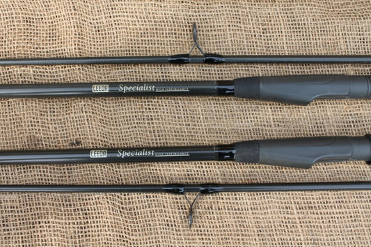 2 x Leeda Specialist Old School Carp Fishing Rods. 12'. 2.75lb T/C.