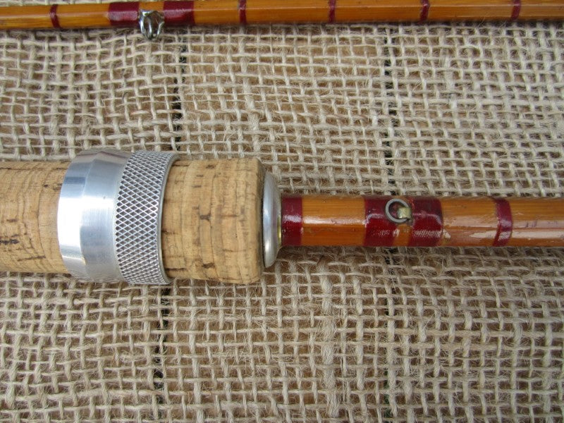 Vintage MK IV Style Split Cane Carp Fishing Rod. Good Useable
