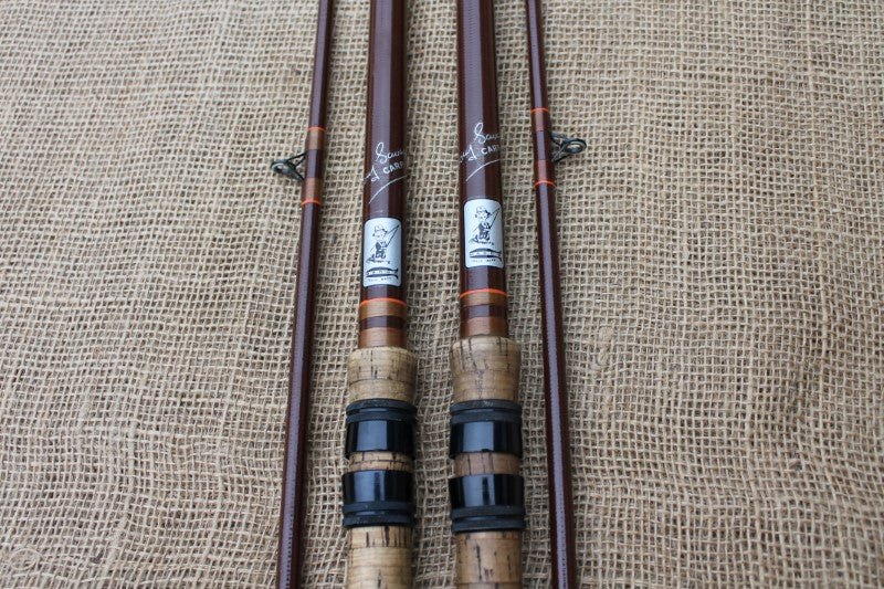 Old Sliding Rods 2 x Marco Gerry Savage Vintage Old School Glass Carp Fishing Rods. Exc ...