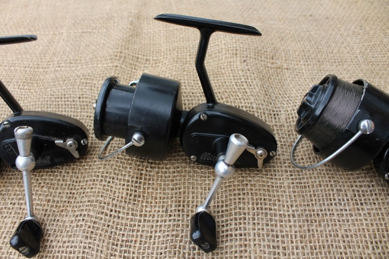 3 x Mitchell 300 Vintage Fishing Reels. All Good Working Order.
