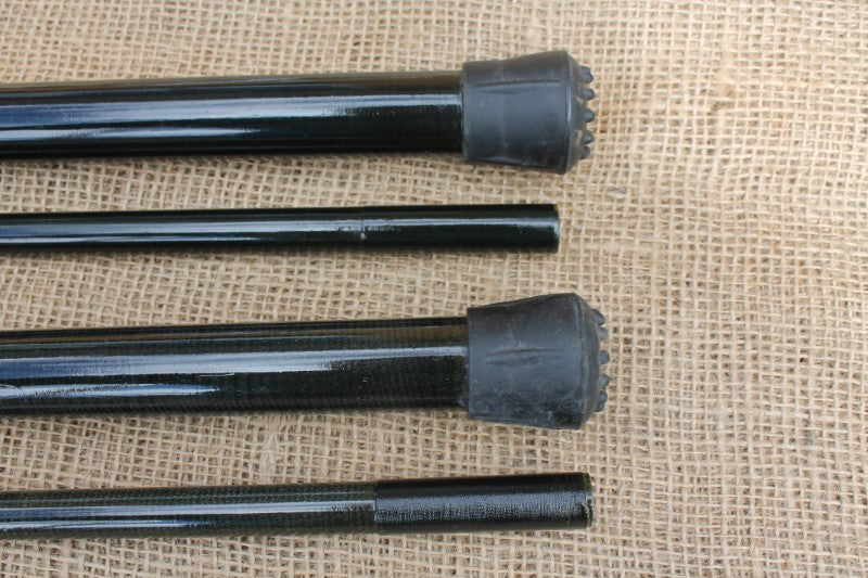 2 x North Western SS6 Old School Glass Carp Fishing Rods. 1980s.