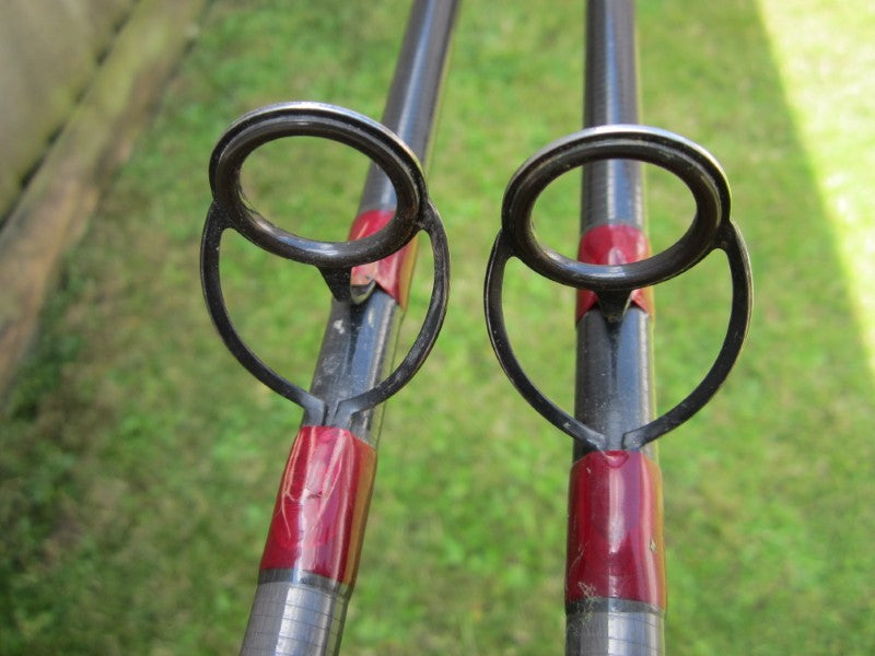2 x North Western Sealey 12' Carbon Old School Carp Fishing Rods. 2.25lb T/C